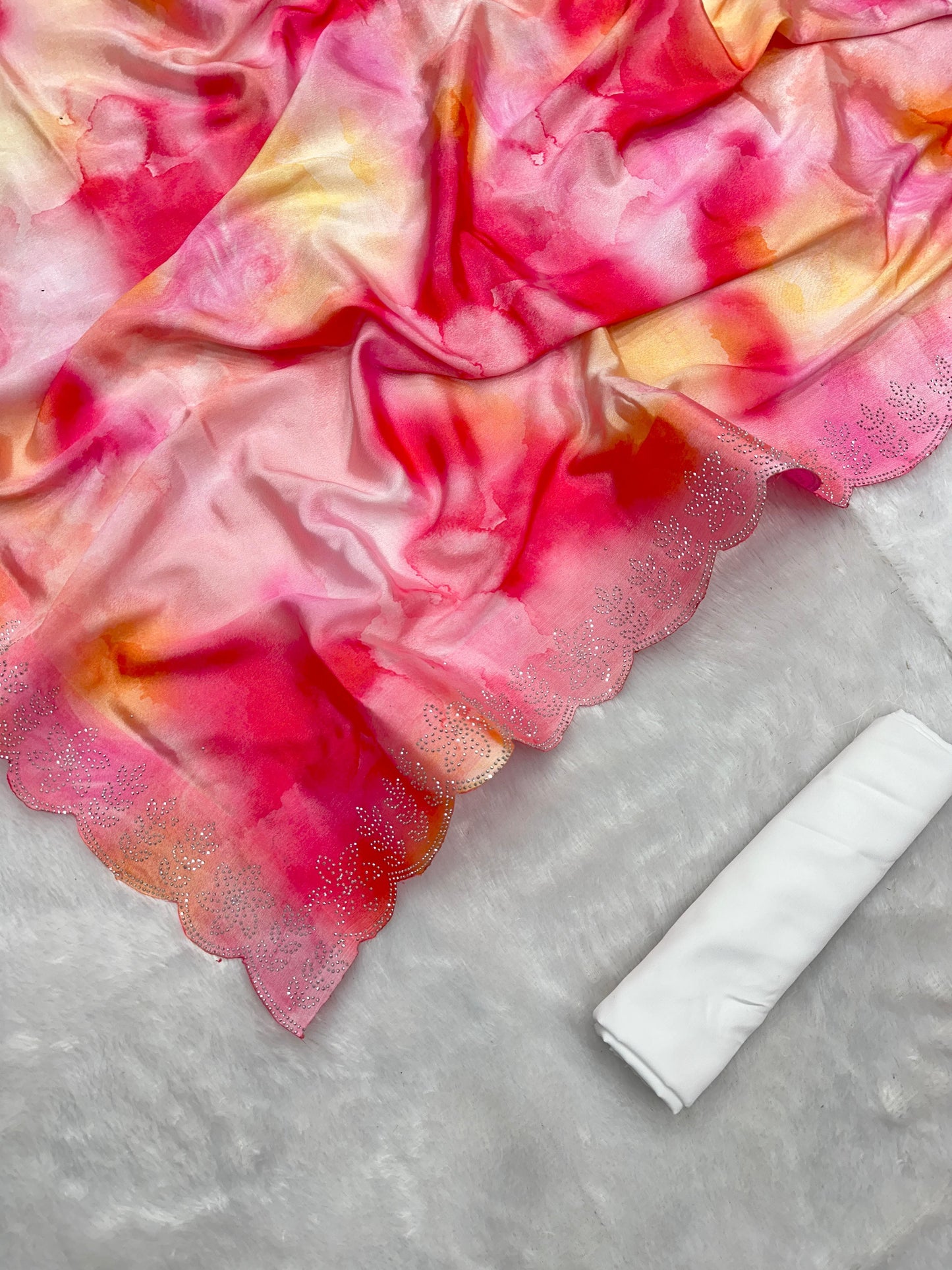 Marvelous Digital Printed Multi Color Saree