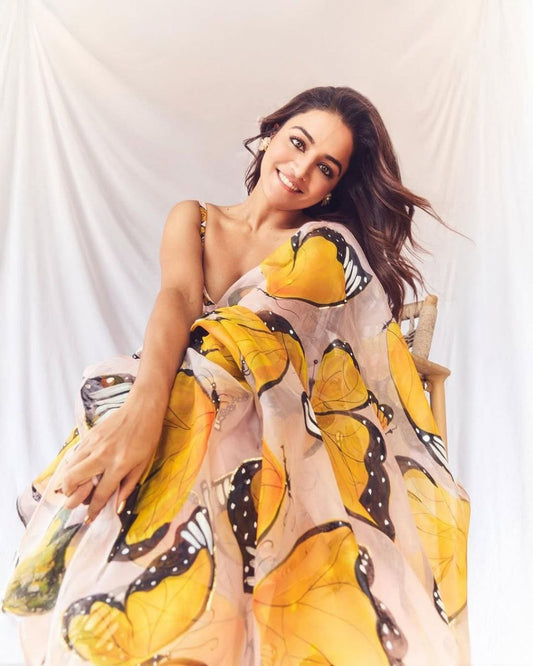 Function Wear Floral Print Light Pink Color Lehenga Choli