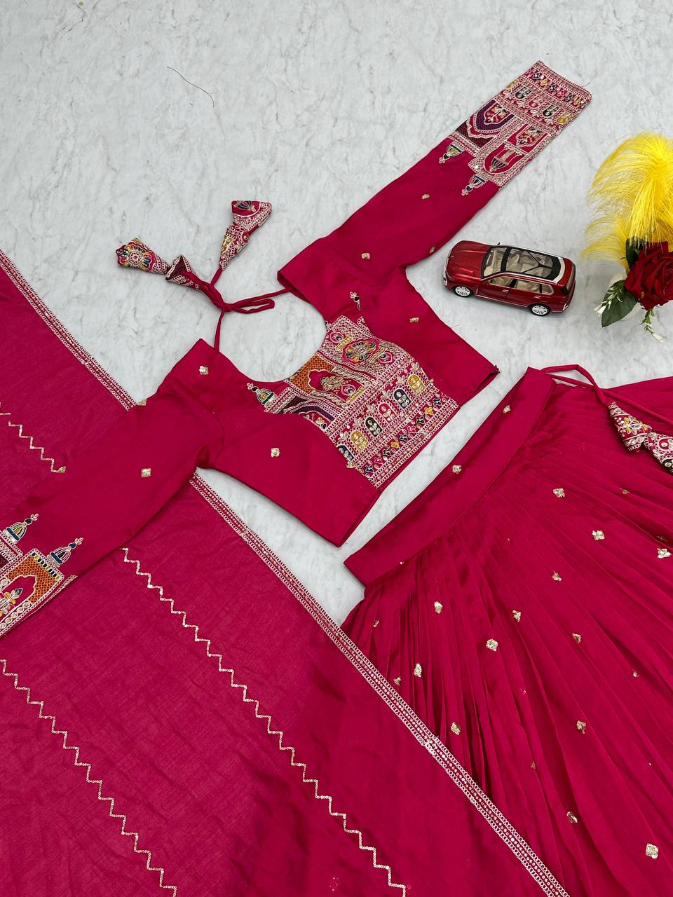 Occasion Wear Sequence Work Pink Color Lehenga Choli