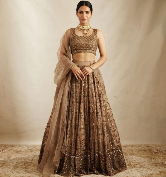 Designer Net Lehenga Choli For Women Bridesmaids