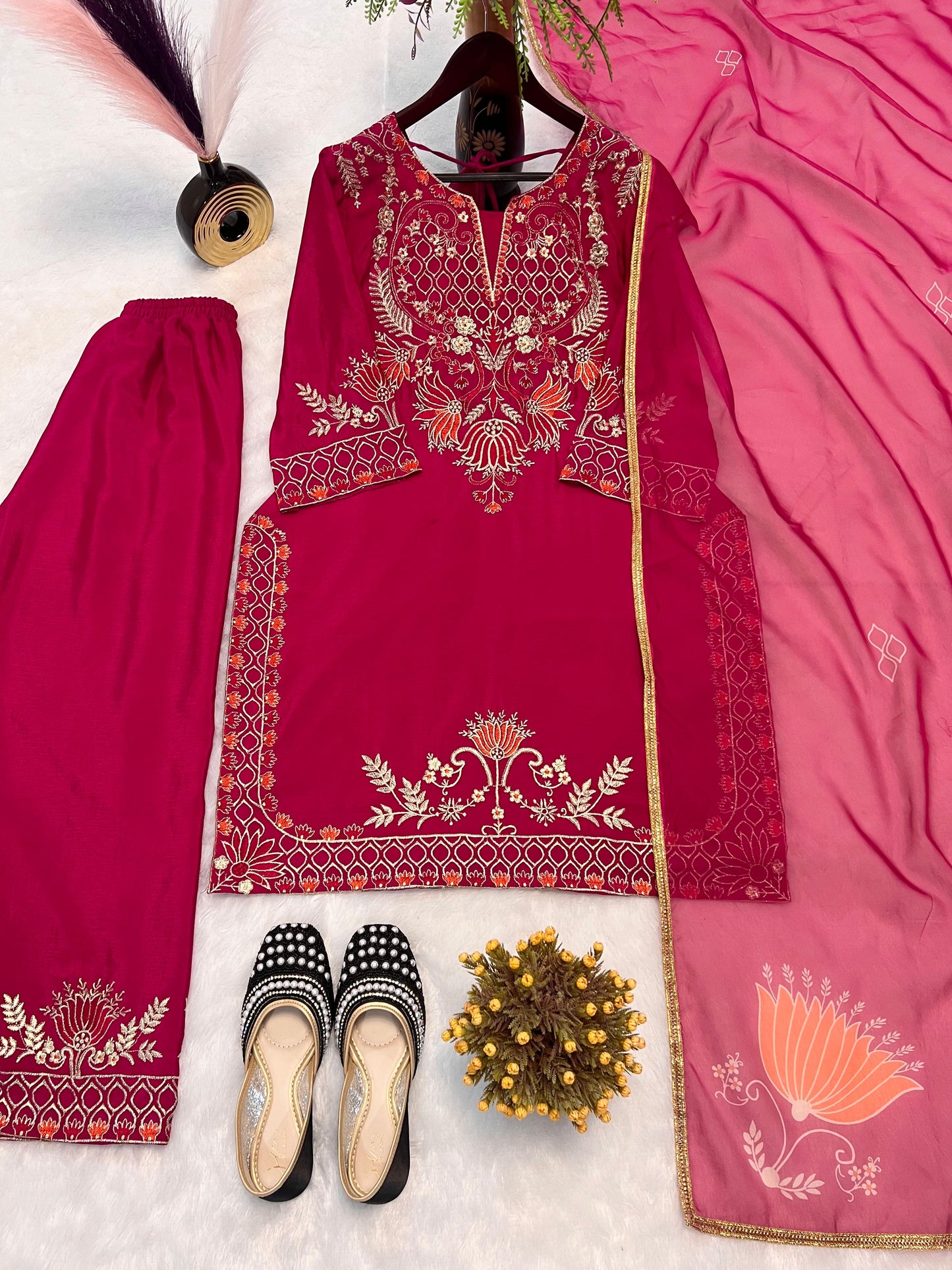 Glamorous Sequence Work Pink Color Salwar Suit
