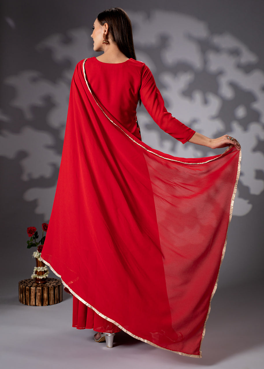 RED-COLOR-AMAZING-HEAVY-DESIGNER-SHARARA