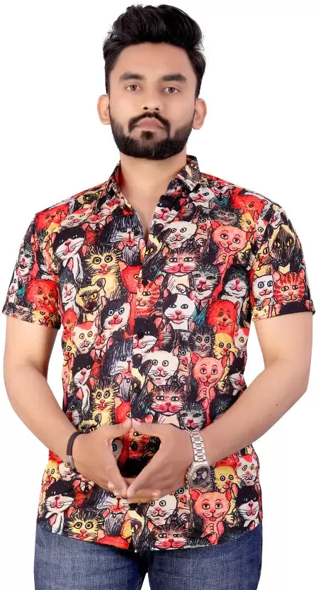 Men Slim Fit Multicolor Checkered Casual Shirt
