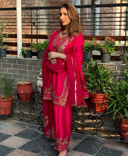 Glamorous Sequence Work Pink Color Salwar Suit