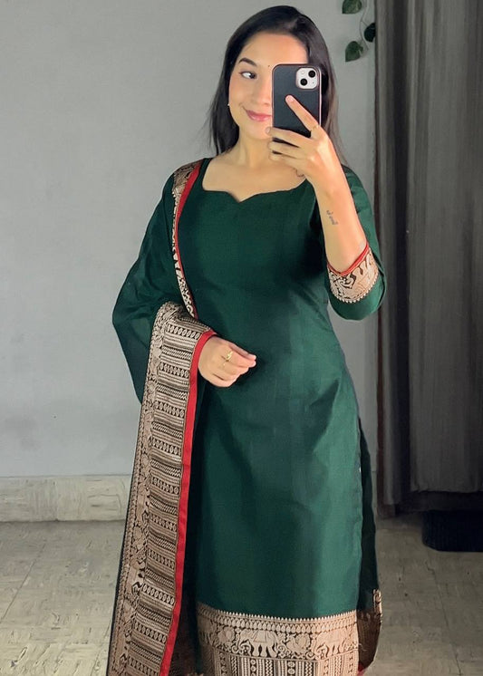 Precious Heavy Work Green Color Suitset