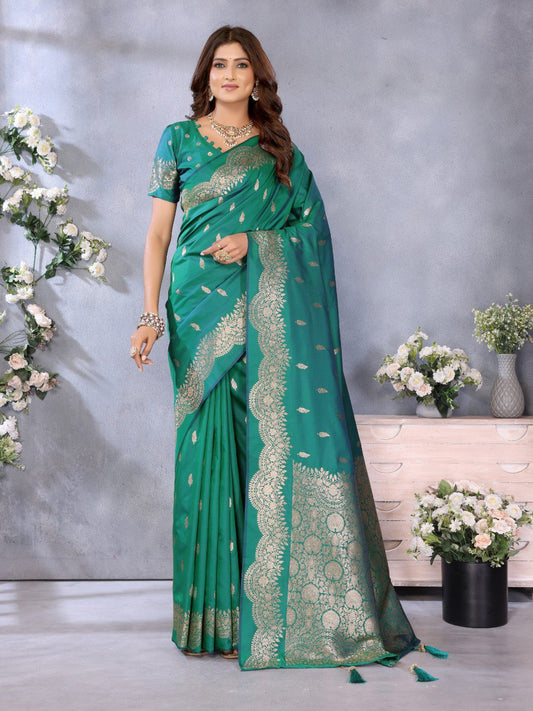 Demanding Green Color Silk Saree