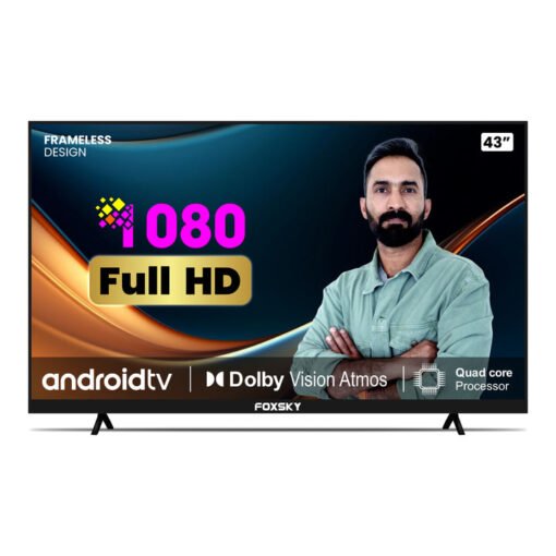 108 Cm 43 Inches Full Hd Smart Led Tv 43Fs-Vs Frameless Edition  With Voice Assistant