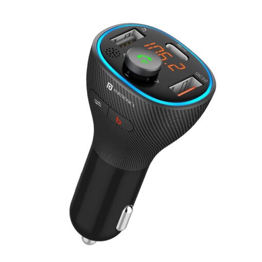 Auto 15 Car Charger With Bluetooth  Fm Adapter For Hands-Free Calling