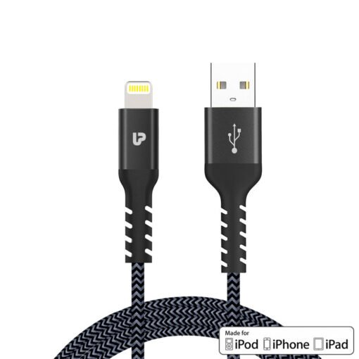 Nylokev Mfi Lightning Cable 2.0M Ul1008Gry-0200