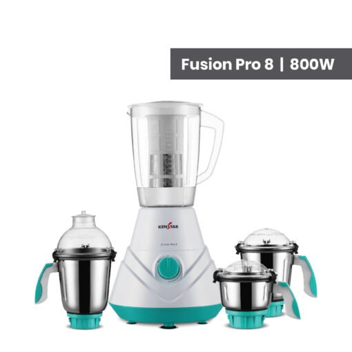 Fusion Pro 8 800W, Mixer Grinder With Power Plus Turbo Motor