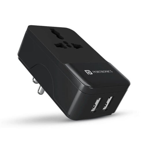 Adapto Iii Dual Usb Adapter With Ac Socket