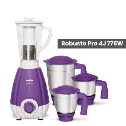 Robusto Pro 4J 775W, Mixer Grinder With Power Plus Turbo Motor