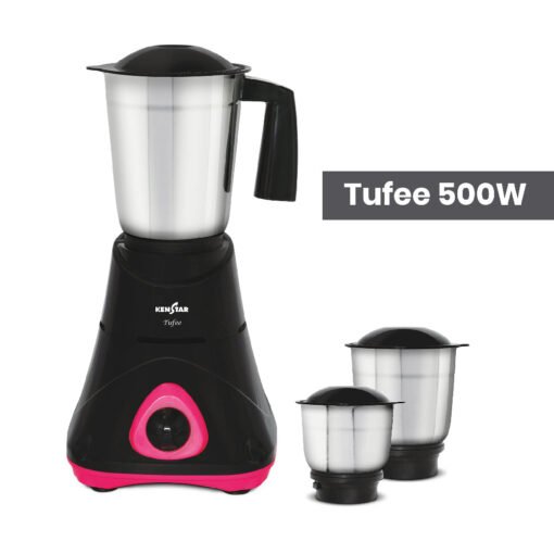 Tufee 500W, Mixer Grinder With Power Plus Turbo Motor